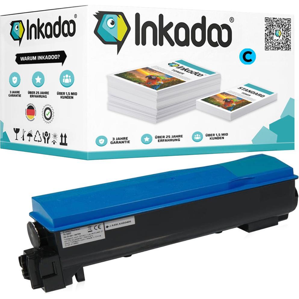 Inkadoo, Toner, Toner kompatibel zu Kyocera/Mita 1T02HGCEU0 / TK-570C Toner, cyan Cyan (C)