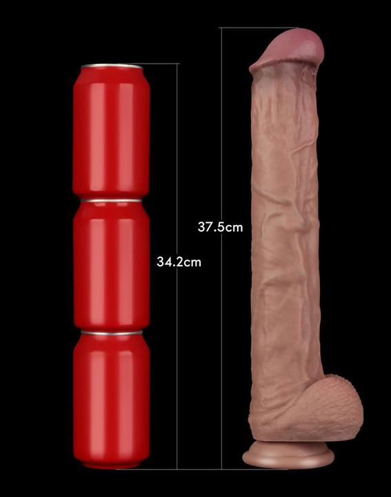 Image du produit Lovetoy Nature Cock 14,5" Dual Laye Bendable Cock XXL