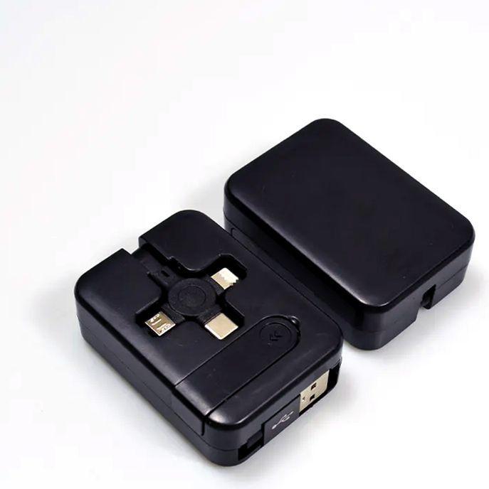 Hermex USB Multi-Port Charging Cable USB-C Micro USB Lightning Charging Cable 3in1 (1 m, USB 3.0)