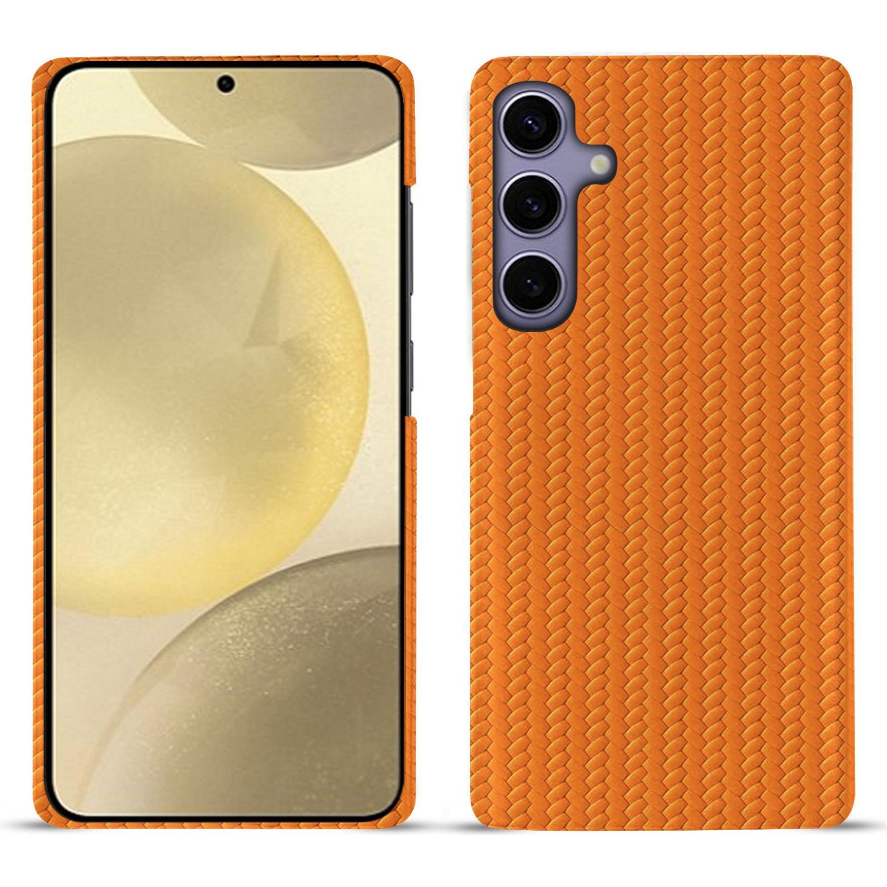 Noreve Lederschutzhülle (Samsung Galaxy S23+, Samsung Galaxy S24+), Smartphone Hülle, Orange