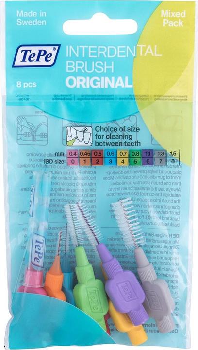 TePe Interdental brushes Original Mixed Pack ISO 0-7 (8x, 1.30 mm)