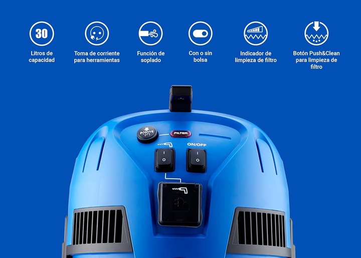 Actual product image Nilfisk Multi II 30T Inox Vsc (Wet dry vacuum cleaner)