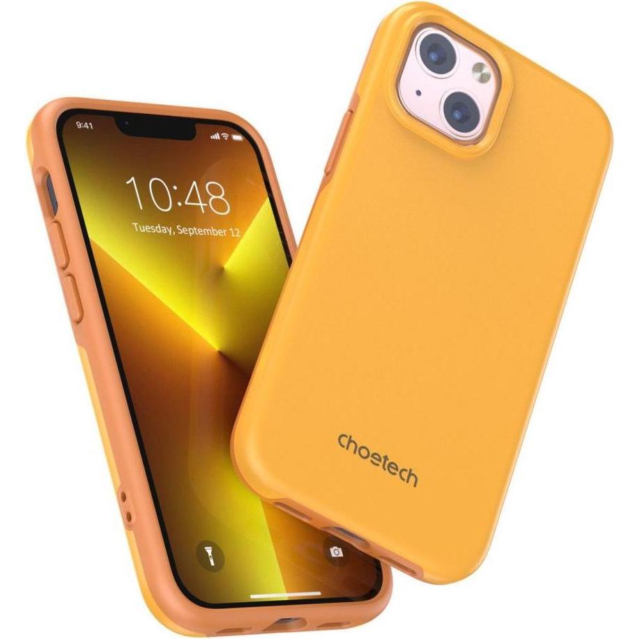 Choetech PC0112-MFM-YE iPhone13 MFM PC + TPU Phone Case, 6.1 Inch, Orange (Apple iPhone 13), Smartphone Hülle, Orange