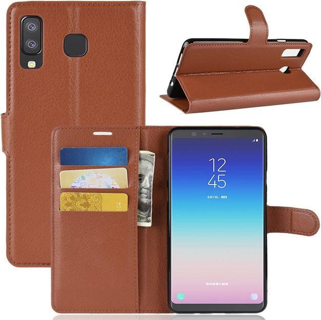 Actual product image MU Classic Litchi Leather Bookcover Series (Samsung Galaxy A9, Samsung Galaxy A8 Star)