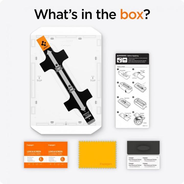 Actual product image Spigen GLAS.tR EZ Fit iPad Air 11 2024 Glass Screen Protector (1 pcs., Apple iPad Air 11 2024)