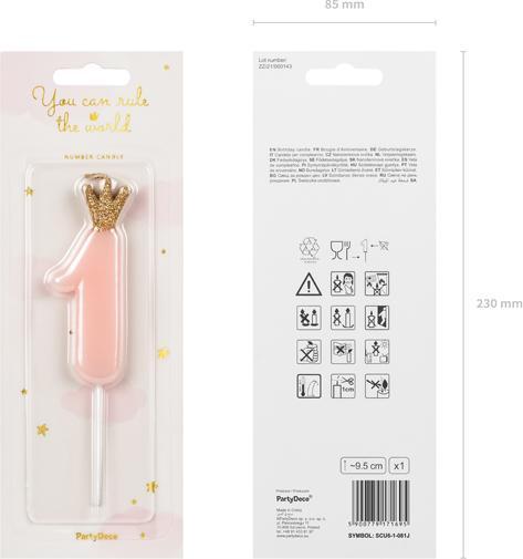 Immagine prodotto Partydeco Zahlenkerze (1 x)