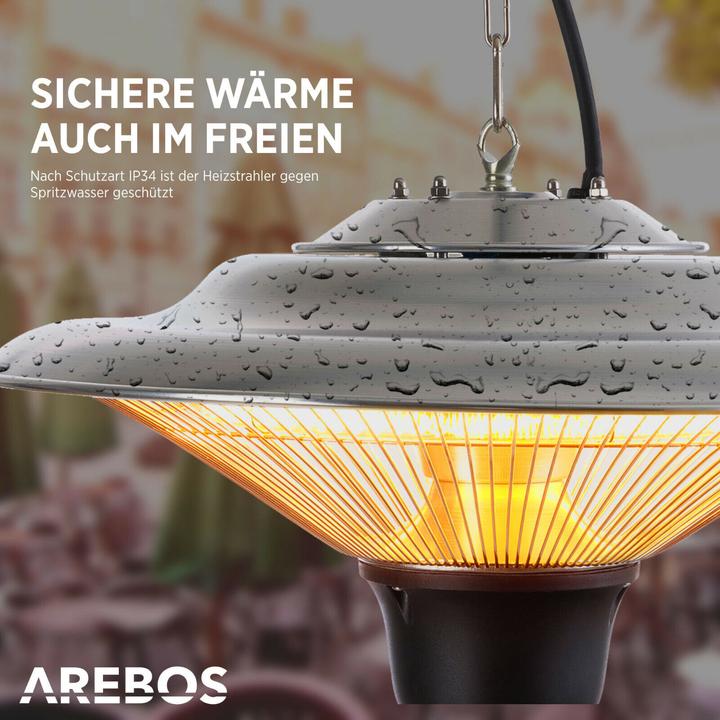 Produktbild Arebos Infrarot Deckenheizstrahler mit Fernbedienung (1500 W)