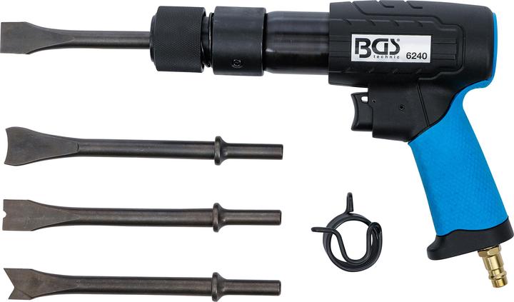 Produktbild BGS Druckluft-Meisselhammer-Satz | mit Schnelllösefutter | 10 mm (Druckluft)