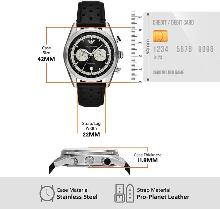 Produktbild Emporio Armani Racer (Analoguhr, Chronograph, 42 mm)