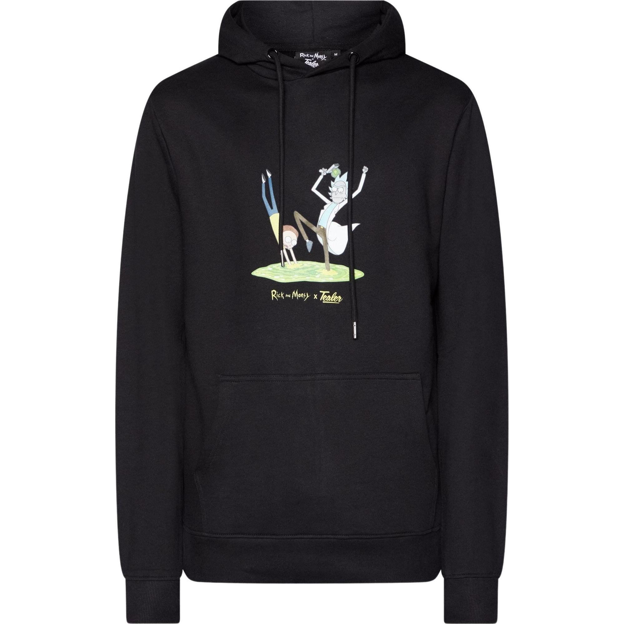 Tealer, Herren, Pullover, kapuzenpullover portal, Schwarz, (S)
