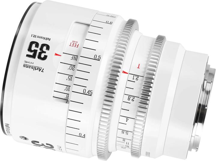 Produktbild 7artisans 35T21W-EF INF 35mm T2.1 INFINTE EF Mount (White) (Canon EF, Vollformat)