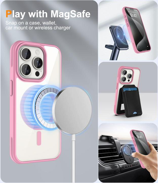 Produktbild Cadorabo iPhone 15 PRO MAX Hülle MagSafe kompatibel Case (Apple iPhone 15 Pro Max)
