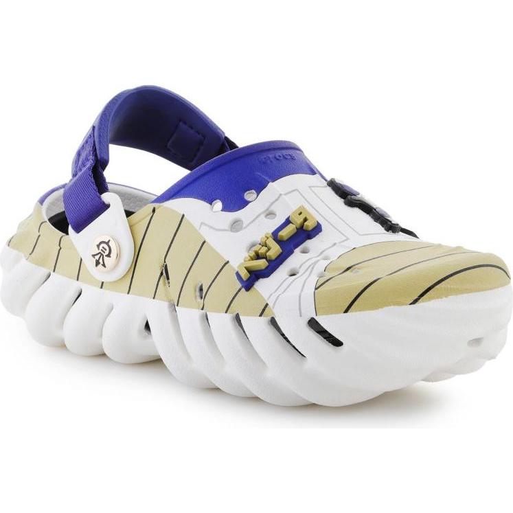 Crocs, Bambini, Pantofole, Echo Clog Dragon Ball Vegeta Jr, Blu, Multicolore, Bianco, Beige, (35)