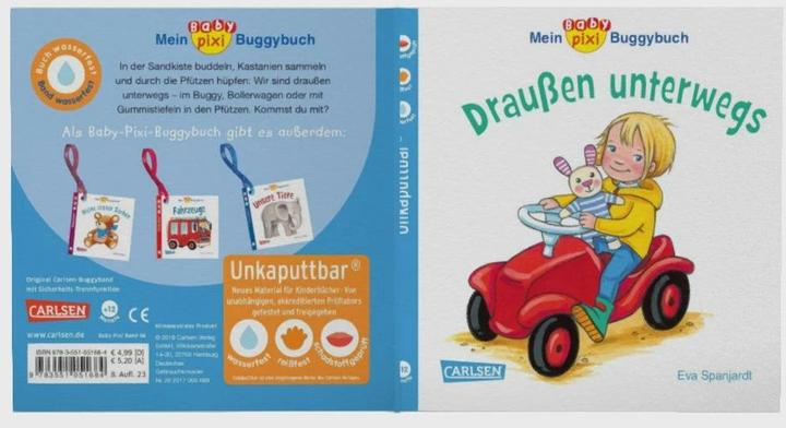 Produktbild Baby Pixi 66: Mein Baby-Pixi-Buggybuch: Draussen unterwegs (Deutsch, Eva Spanjardt, 2018)