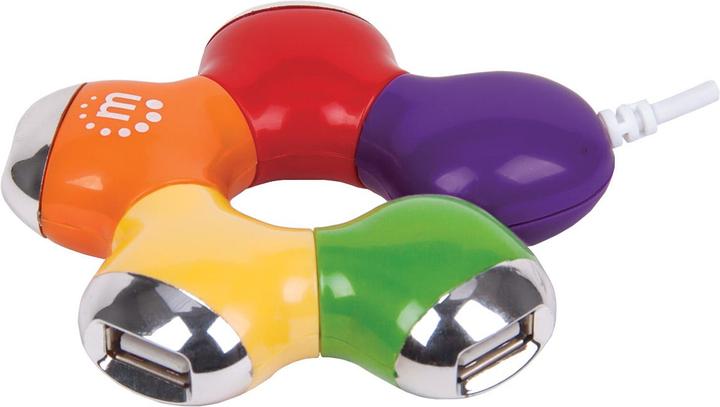 Produktbild Manhattan Hi-Speed USB 2.0 Flex Hub, Stromversorgung über USB (4 Ports)