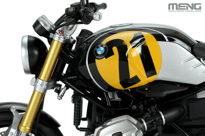Actual product image Meng-Model BMW R nineT Option 719 Black Storm Metallic/Vintage (Pre-coloured Edition)