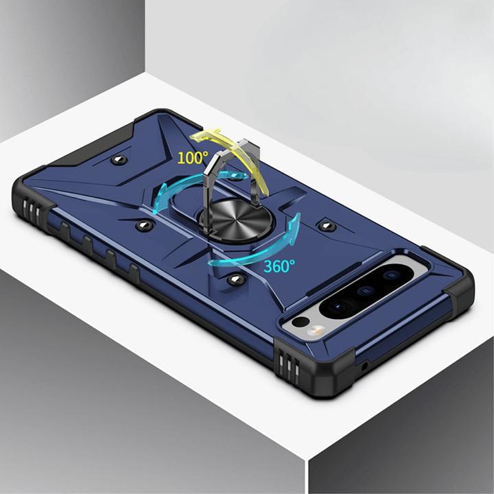 Produktbild Cover-Discount Google Pixel 8 - Armor Case mit Kickstand blau (Google Pixel 8)