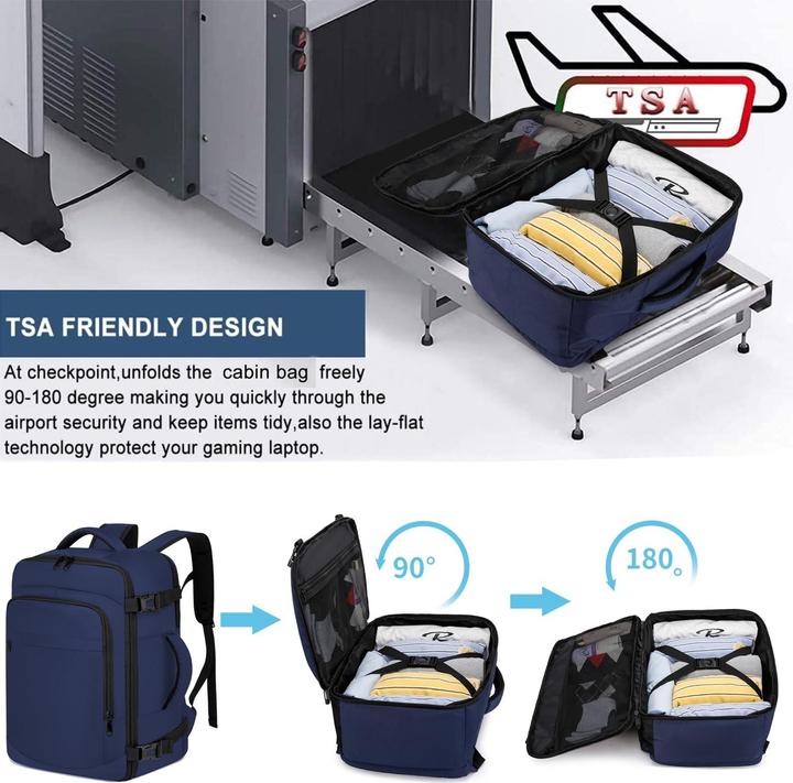 Produktbild Only-Bags.Store Handgepäck-Rucksack mit separatem Ein-Zoll-Computerfach (20 l)