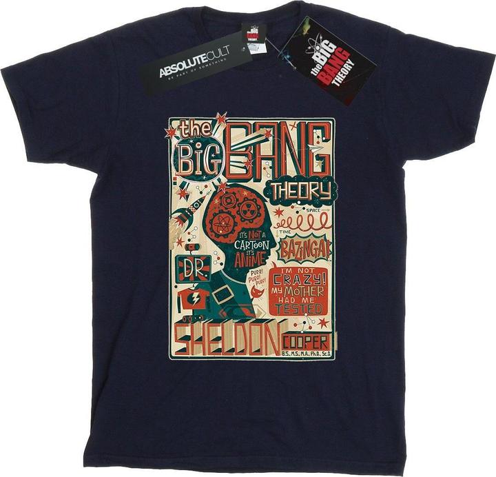 Produktbild Big Bang Theory Infografik Poster Baumwolle Boyfriend TShirt (M)