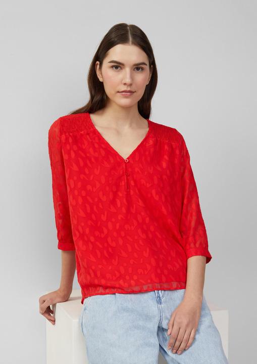 Actual product image S.Oliver Bluse Bluse aus Struktur-Chiffon im Relaxed Fit