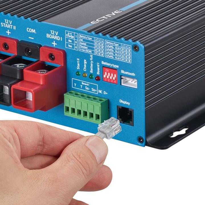 Actual product image Ective BB60 charge booster motorhome 12V 60A charge converter AGM gel LiFePO4 battery (12V)