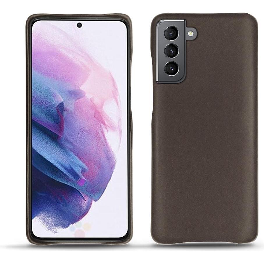 Noreve Lederschutzhülle (Samsung Galaxy S21), Smartphone Hülle, Grau