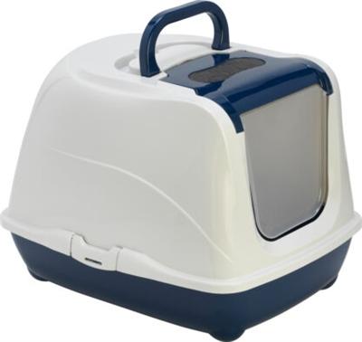 Actual product image Moderna Flip Cat large litter tray dark blue (Cat litter tray open)
