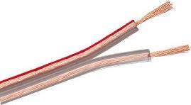 Purelink Lautsprecherkabel, 2x0,75 mm², 10m, transparent, CCA (10 m, 0.75 mm²)