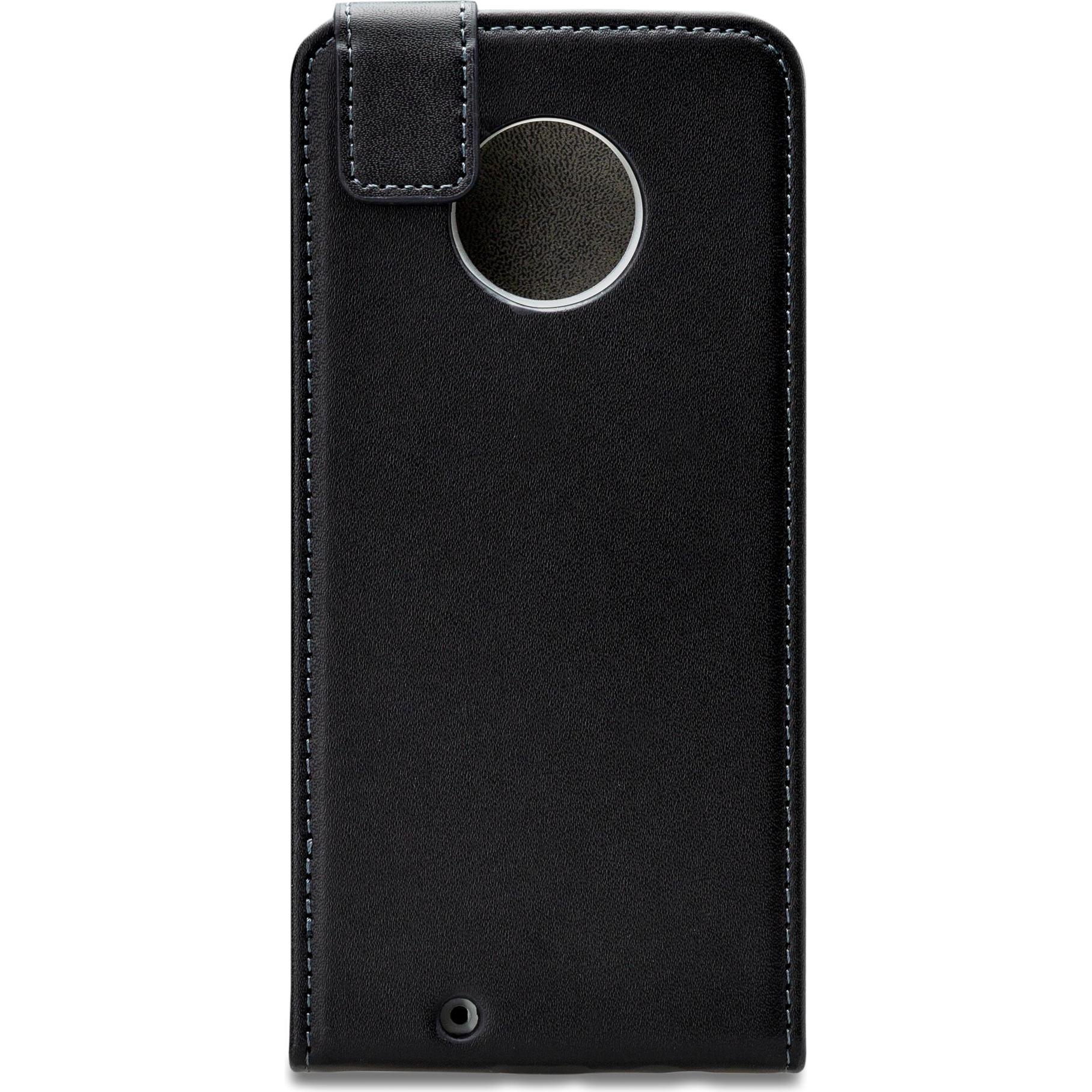 Mobilize Klassisches Gelly Flip Etui (Motorola Moto G6), Smartphone Hülle, Schwarz