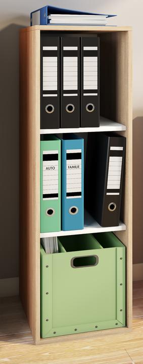 Image du produit VCM Armoire de bureau en bois Étagère à dossiers Lona l 3 compartiments (35 x 37 x 110 cm)