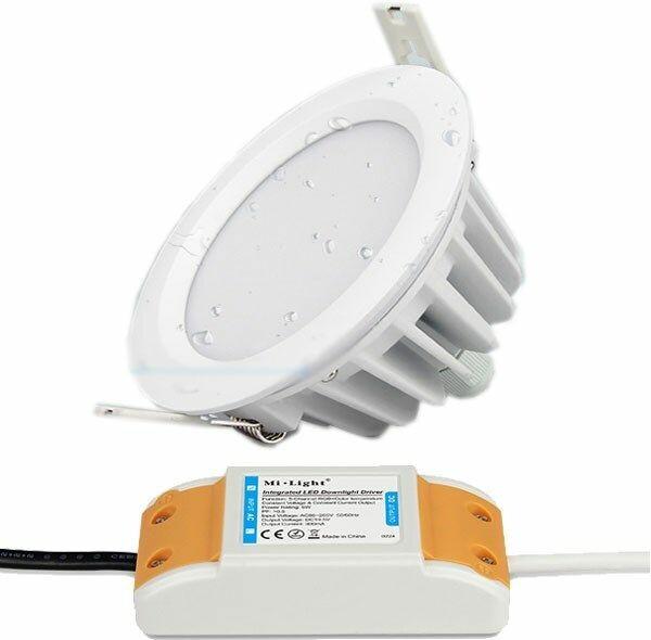 Actual product image Milight LED recessed spotlight Smart 6W RGB+KW/WW IP54 (500 lm)