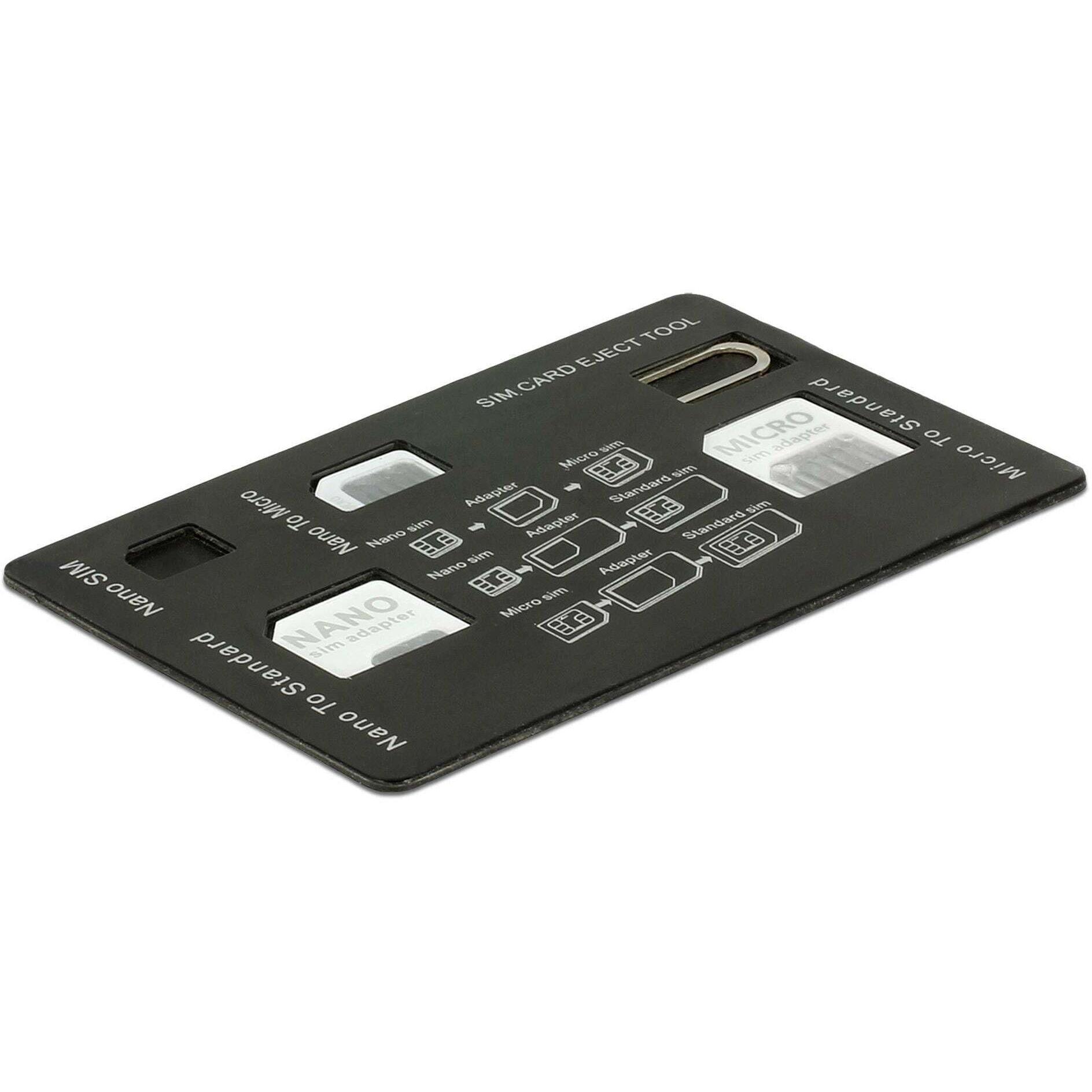 Delock Adattatore di scheda SIM 4 in 1, Accessori per cellulare, Multicolore