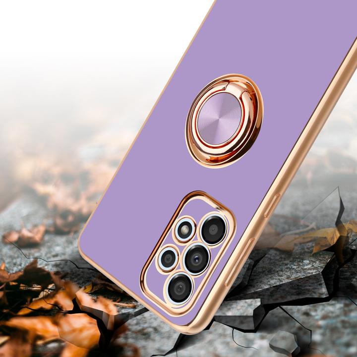 Produktbild Cadorabo Hülle für Samsung Galaxy A33 5G im TPU mit Kameraschutz und Ring LM089 Style (Samsung Galaxy A33 5G)
