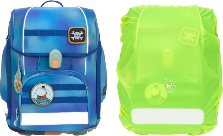 Produktbild Lässig Schulrucksack-Set Boxy, Grün / Blau (21 l)