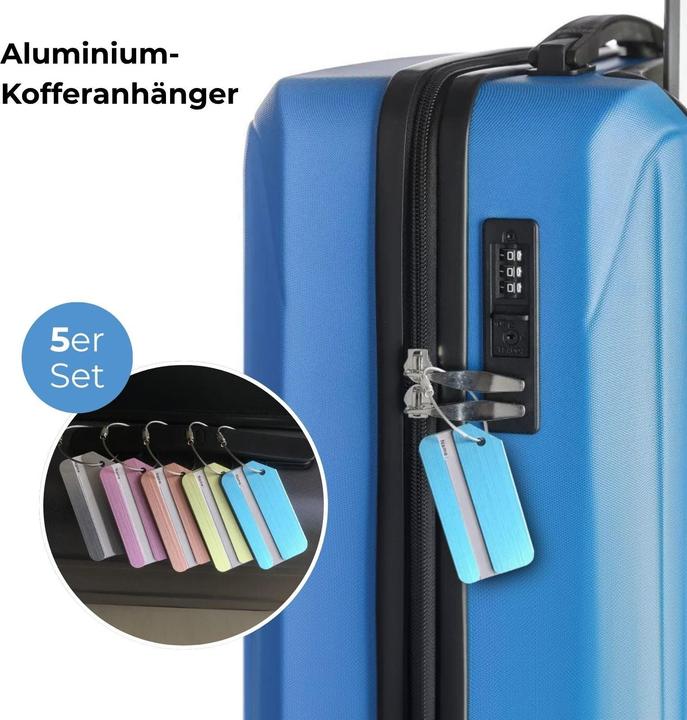 Image du produit Hermex Kit d'étiquettes pour valises (Cadenas + étiquette pour bagage)