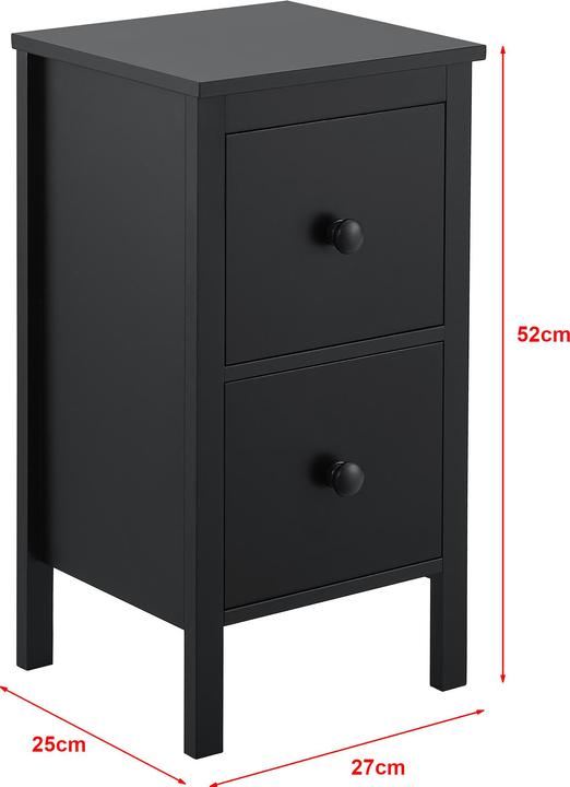 Image du produit En.Casa Table d'appoint Urjala (lot de 2) Noir