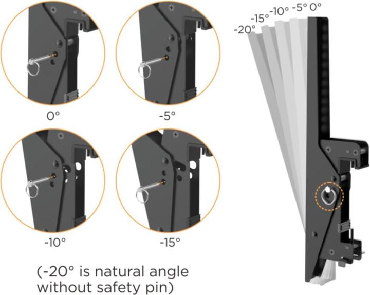 Produktbild equip Pro - Klammer für 3 LCD-Anzeigen - Kunststoff, Aluminium, Stahl - Schwarz, Silbe (Decke, 55", 150 kg)