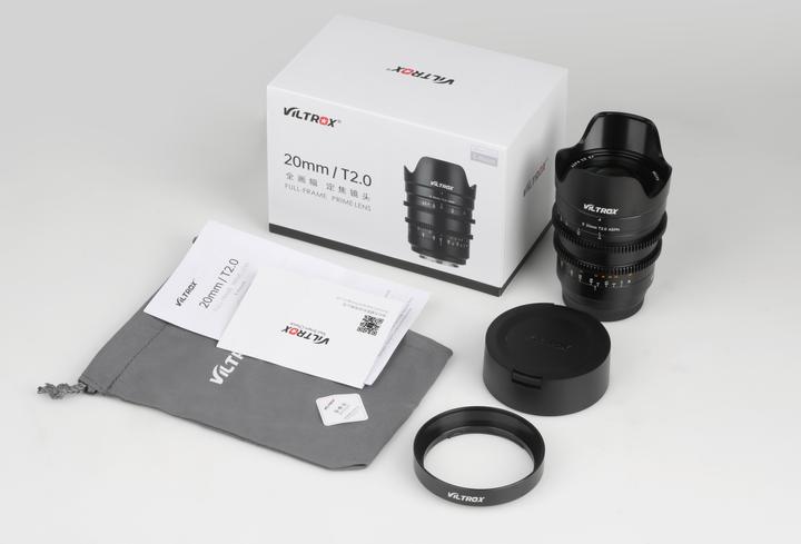 Actual product image Viltrox E-20mm T2.0 S Full Frame, Manual focus Cine lens for Sony E mount, 20mm/T2.0 (Sony E, APS-C / DX)