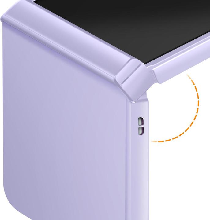 Actual product image Avizar Luxus Soft-Touch Hülle Samsung Z Flip7 (Samsung Galaxy Z Flip7)