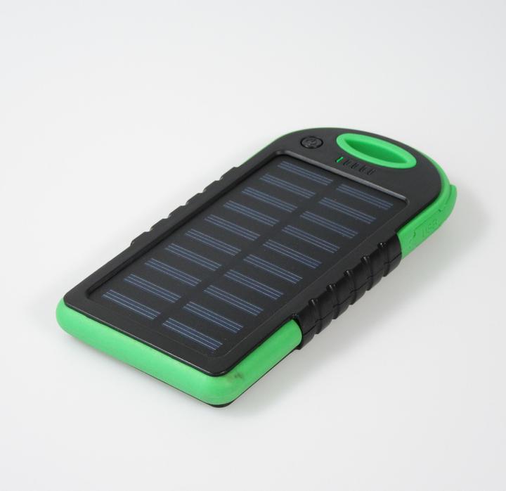 Image du produit PhoneLook Batterie externe 5000mAh Power Bank panneau solaire portable dual USB LED IPX4 waterproof (5000 mAh)