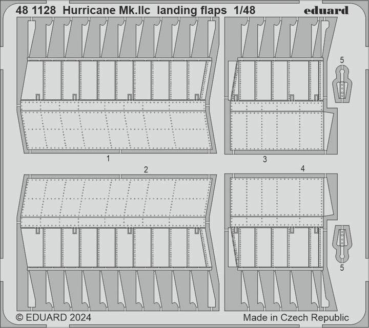 Produktbild Eduard Hurricane Mk.IIc landing flaps 1/48