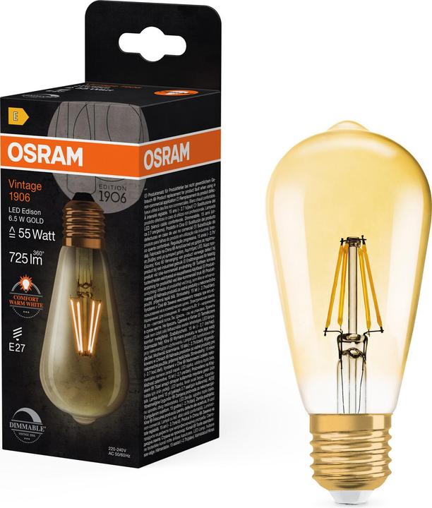 Produktbild Ledvance LED-Vintage-Lampe (E27, 725 lm, 1 x)