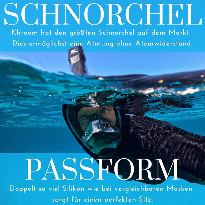 Actual product image Khroom Vollgesichts-Schnorchelmaske