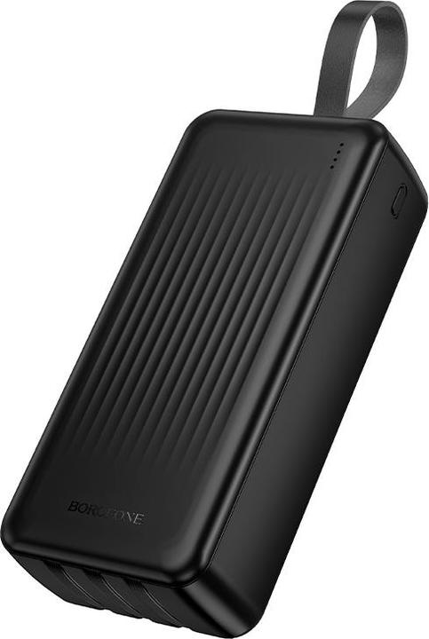 Immagine prodotto Borofone Powerbank 30000mAh BJ79B Clever - USB - mit Typ-C- und Lightning-Kabeln schwarz (30000 mAh, 111 Wh)
