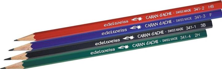 Produktbild Caran d'Ache Edelweiss Graphitstift im Blister (2.10 mm, F, 4 x)