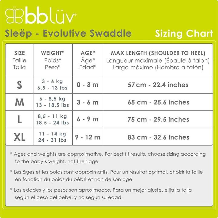 Produktbild Bblüv Sleëp Evolutiver 3-in-1 Swaddle