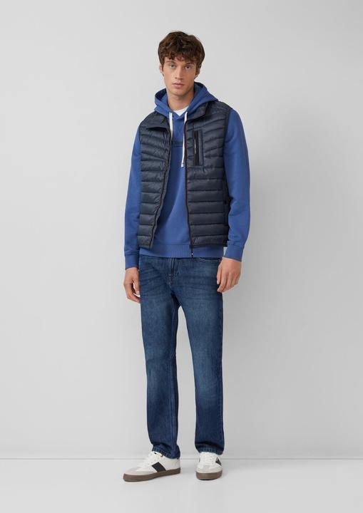 Produktbild s.Oliver Sweatshirt Kapuzenpullover aus Baumwollmix mit Label-Print (L)