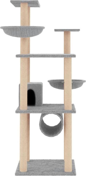 Actual product image vidaXL Kratzbaum (141 cm, Light grey)