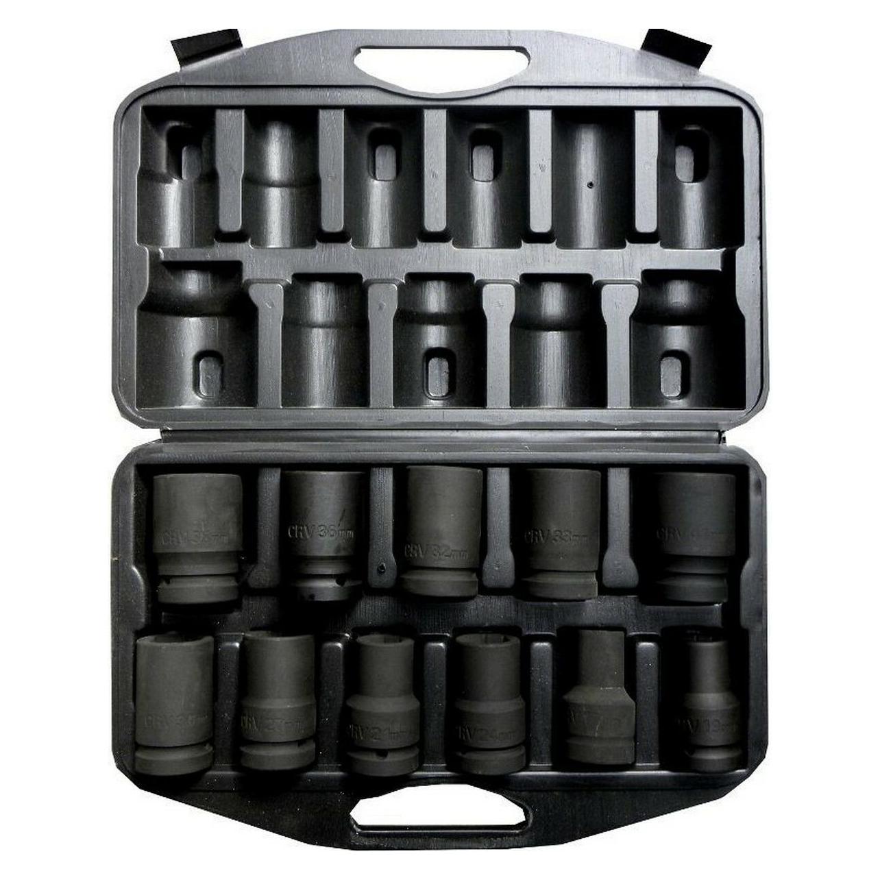 Geko, Dopsleutel + Dopmoer, Dopsleutelset 1, 11 Stuks, 17-41mm (32 Mm, 19 Mm, 24 Mm, 41 Mm, 22 Mm, 33 Mm, 23 Mm, 34 Mm, 21 Mm, 18 Mm, 27 Mm, 31 Mm, 17