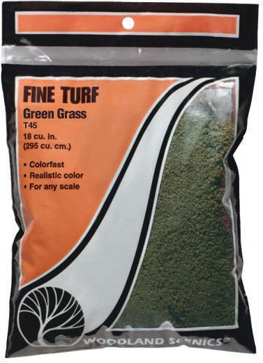 Woodland Scenics Grass, medium green, fine